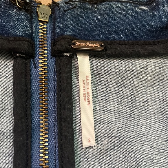 Free People - Modern Femme Two Tone Block Mini Skirt - Picture 6 of 8